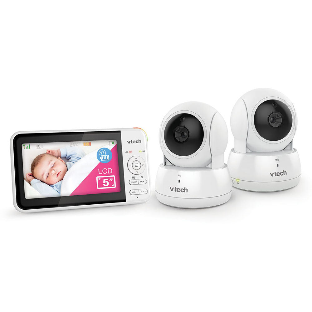 VTech BM5550AU 2 Camera Pan & Tilt Video & Audio Baby Monitor