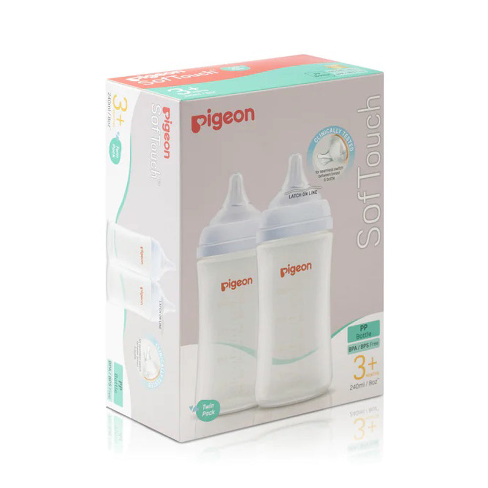 Pigeon Softouch III Bottle PP Twin Pack 240ml