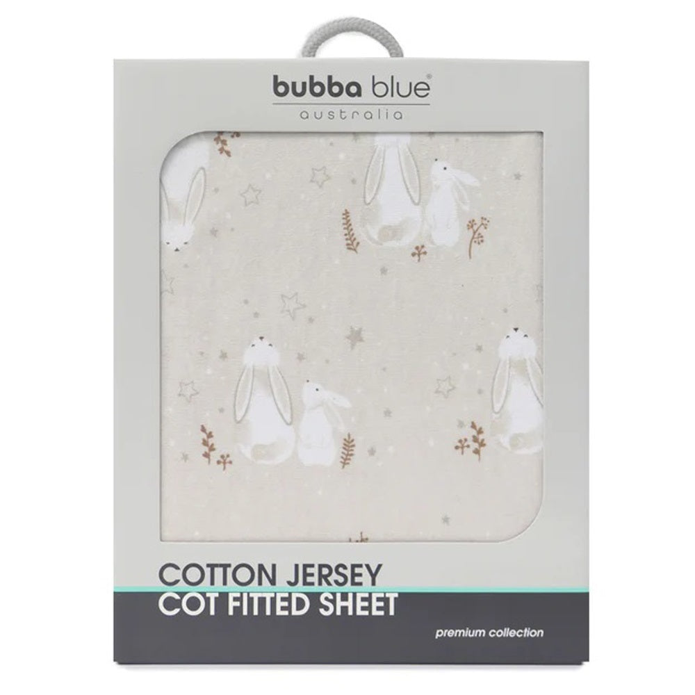 Bubba Blue Bunny Dream Cot Jersey Fitted Sheet