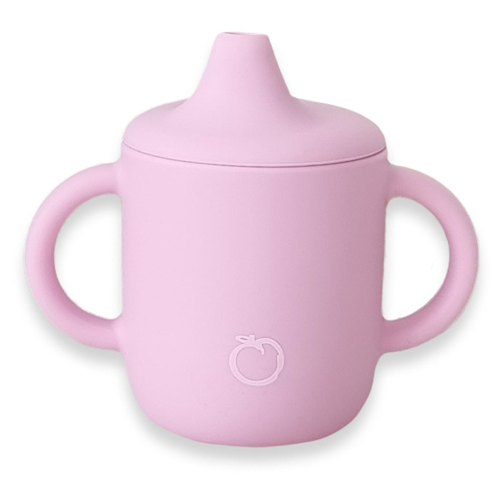 Plum Silicone Sippy Cup Powder Pink
