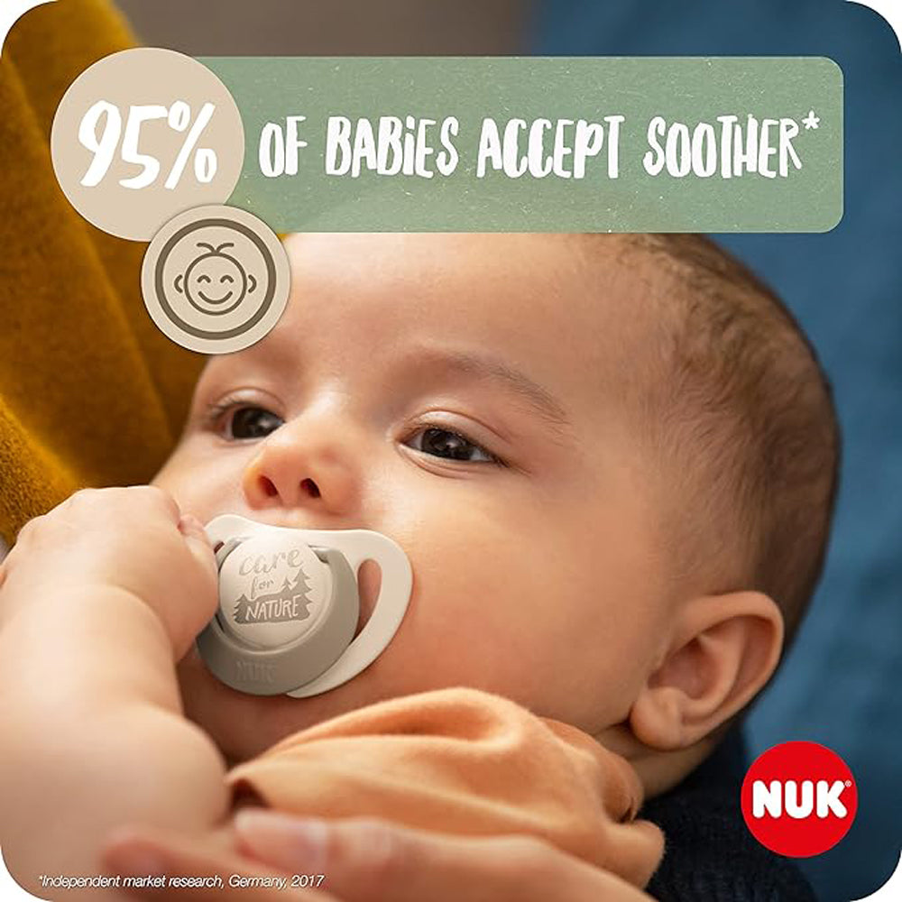 Nuk For Nature Silicone Soother 18-36Months 2pk