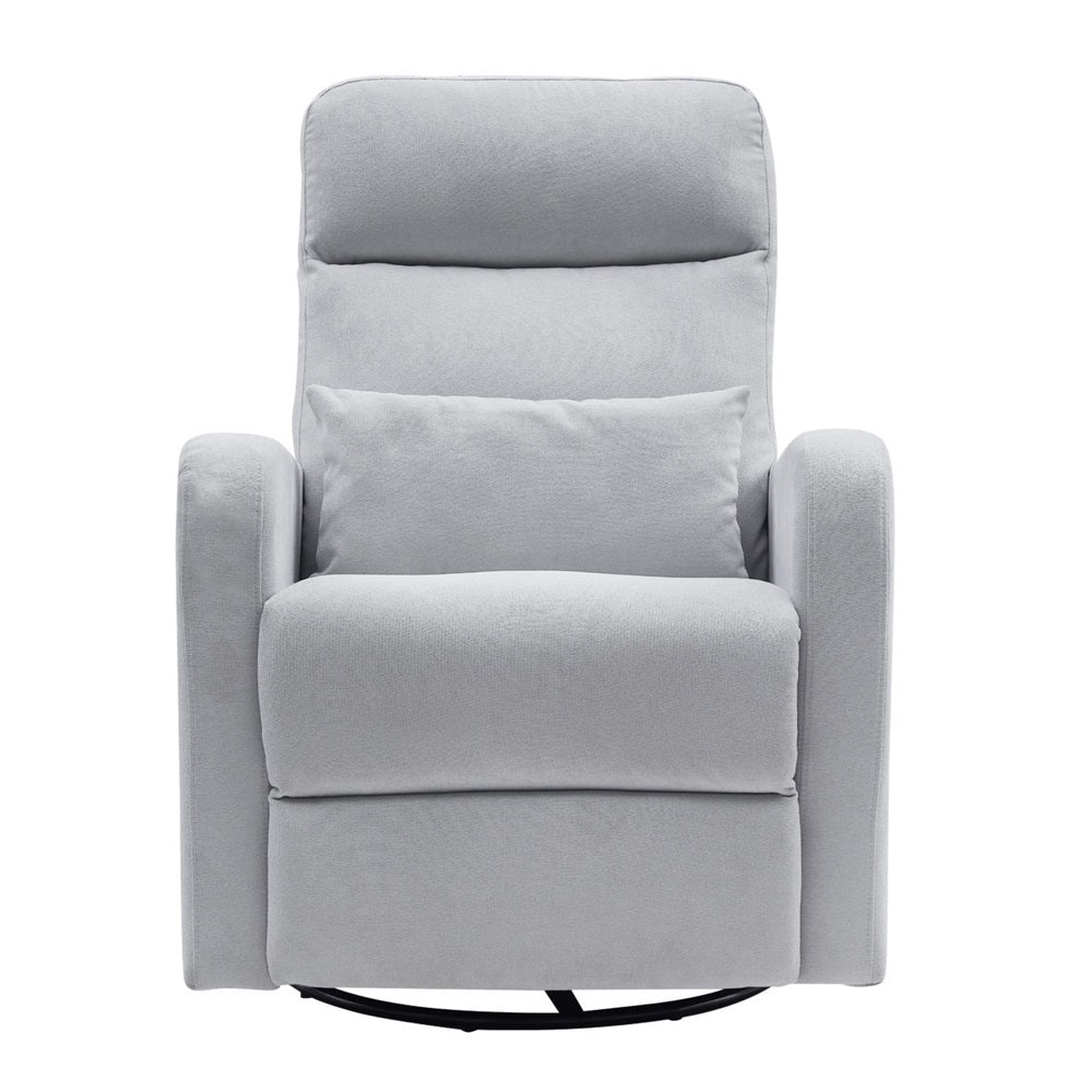 Cocoon Plush Recliner Glider Chair Pebble Grey