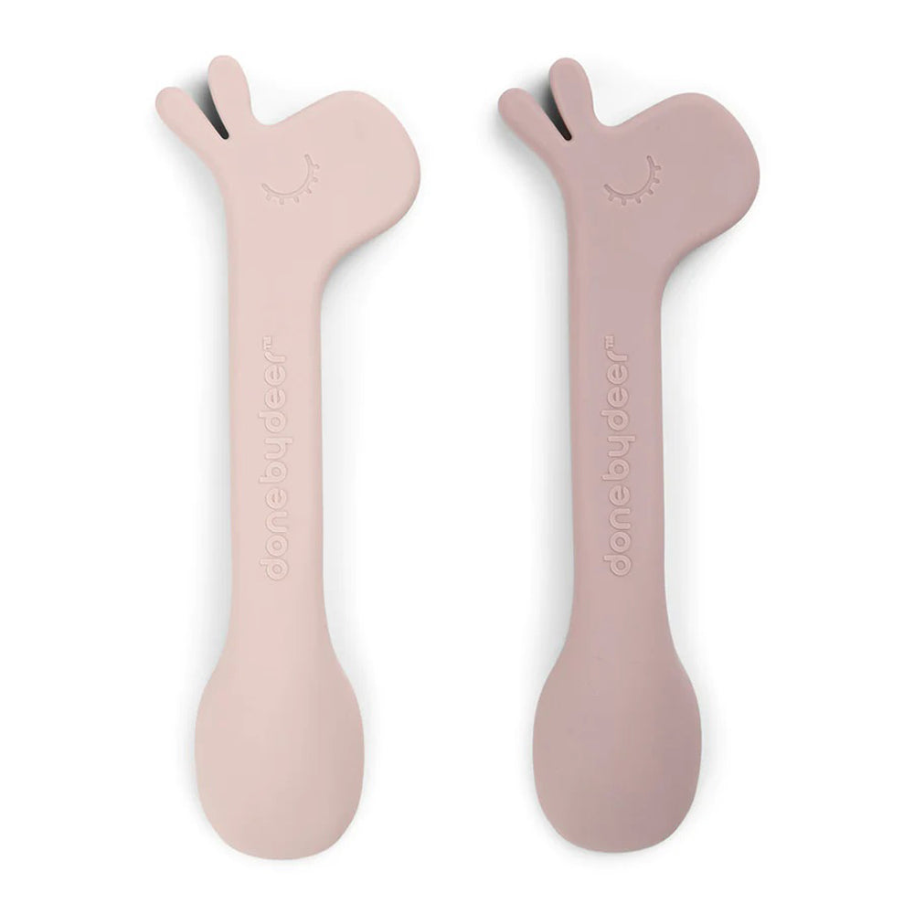 Done By Deer Silicone Spoon 2-Pack Lalee Powder
