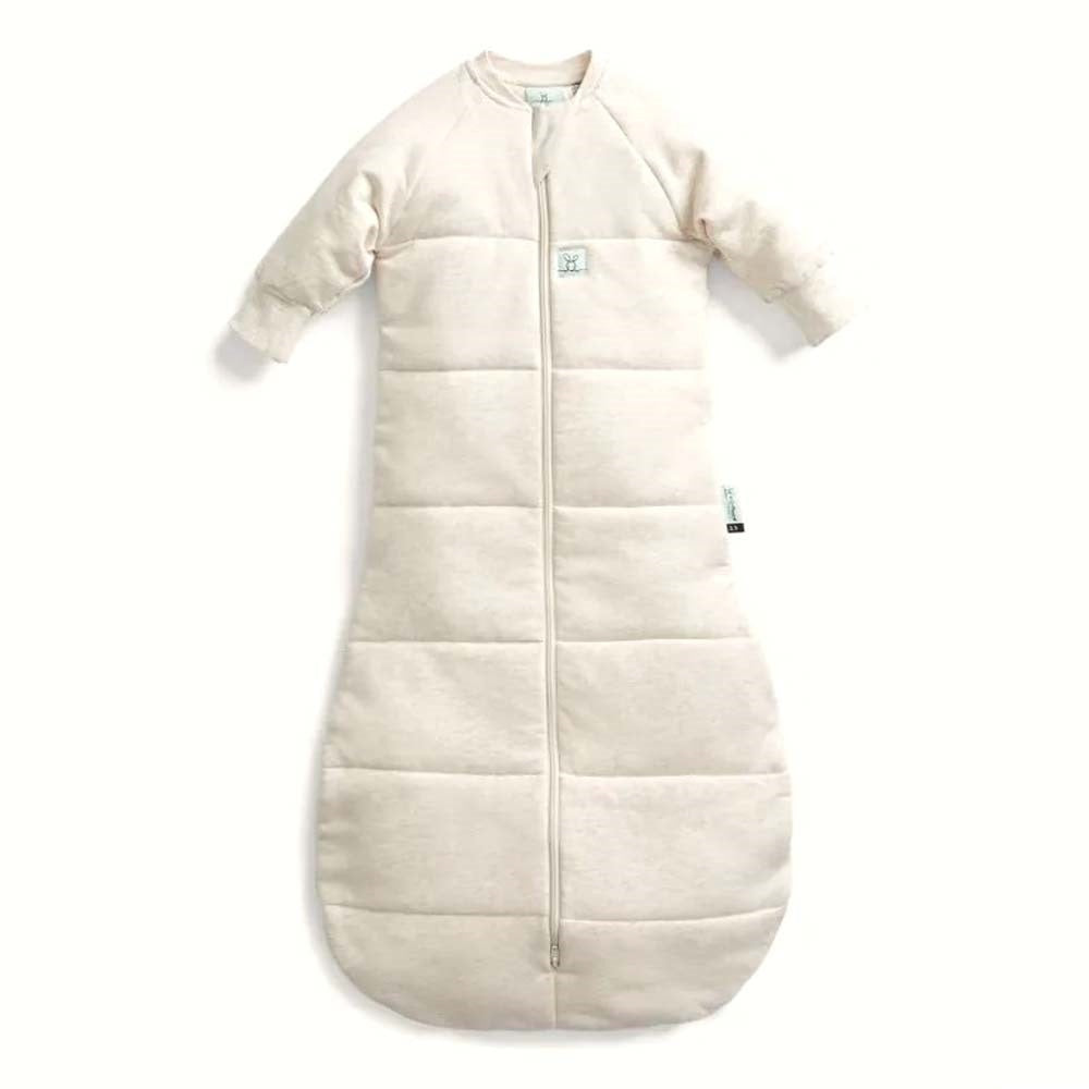 Ergopouch 3.5 Tog Jersey Sleeping Bag With Sleeves Oatmeal Marle