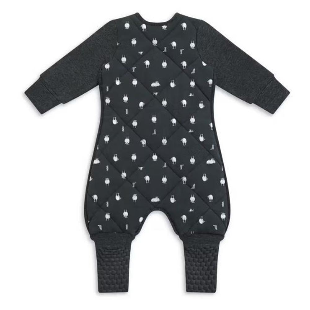 Love To Dream Organic Cotton Sleep Suit With Merino Wool 2.5 Tog Charcoal - Lamb's Best Friend