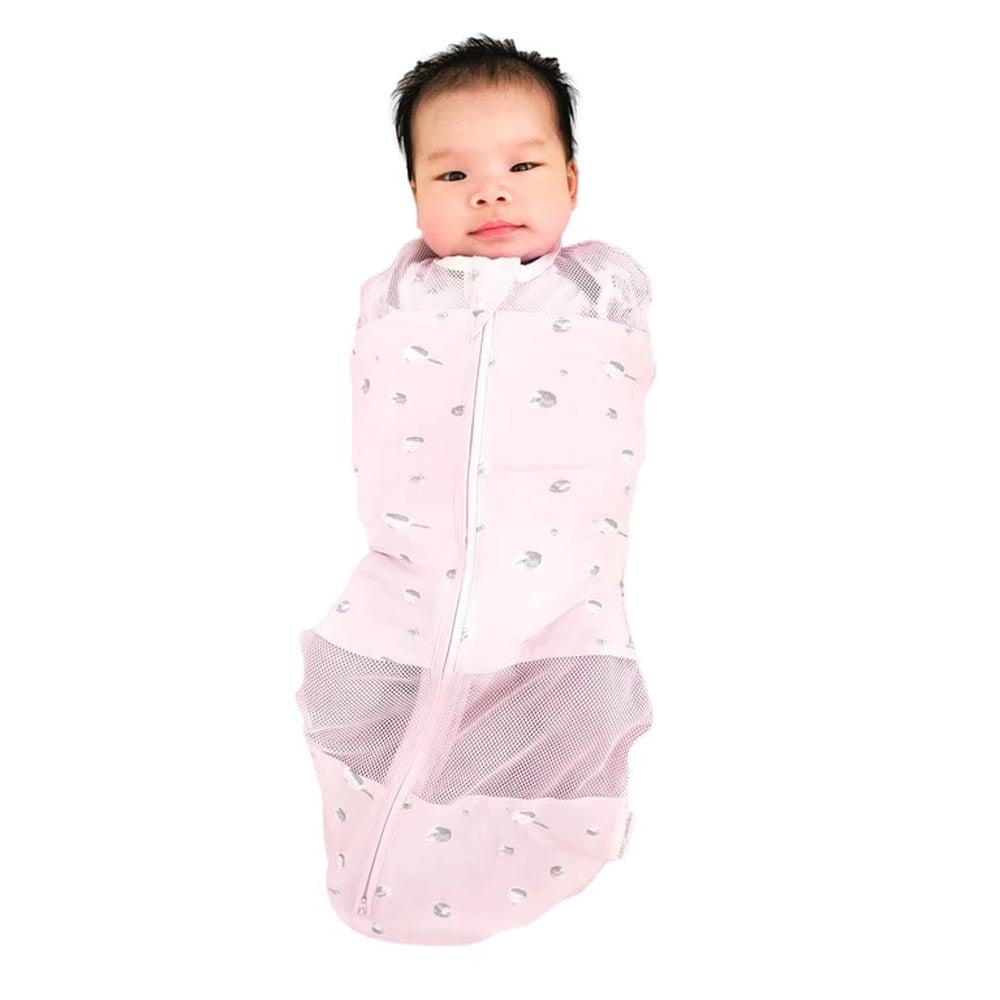 Snoo Sleepea 5-Second Baby Swaddle Pink Planet