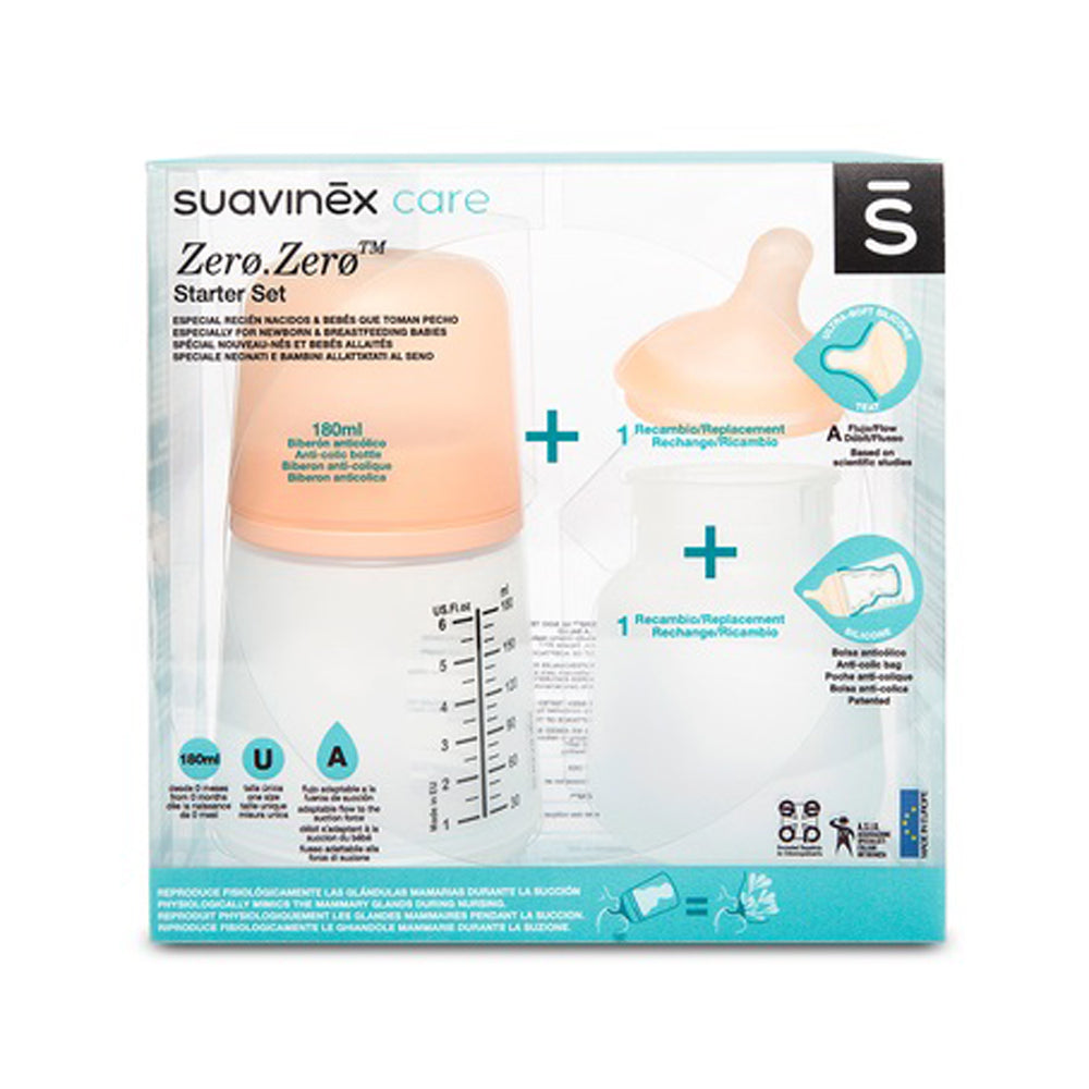 Suavinex Zero Zero Baby Bottle Starter Set 0M+