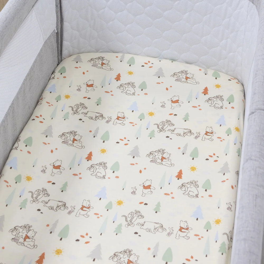 Bubba Blue Winnie The Pooh Jersey Co-Sleeper Fitted Sheet