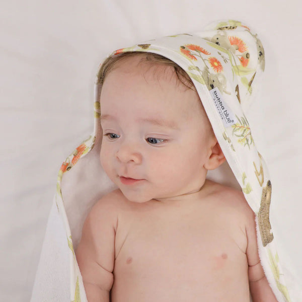 Bougainvillea Hooded Baby Towel