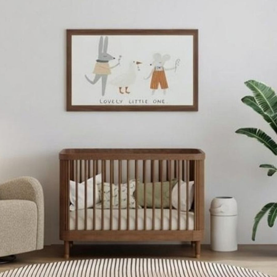 BabyRest Juno Cot Luxe Walnut
