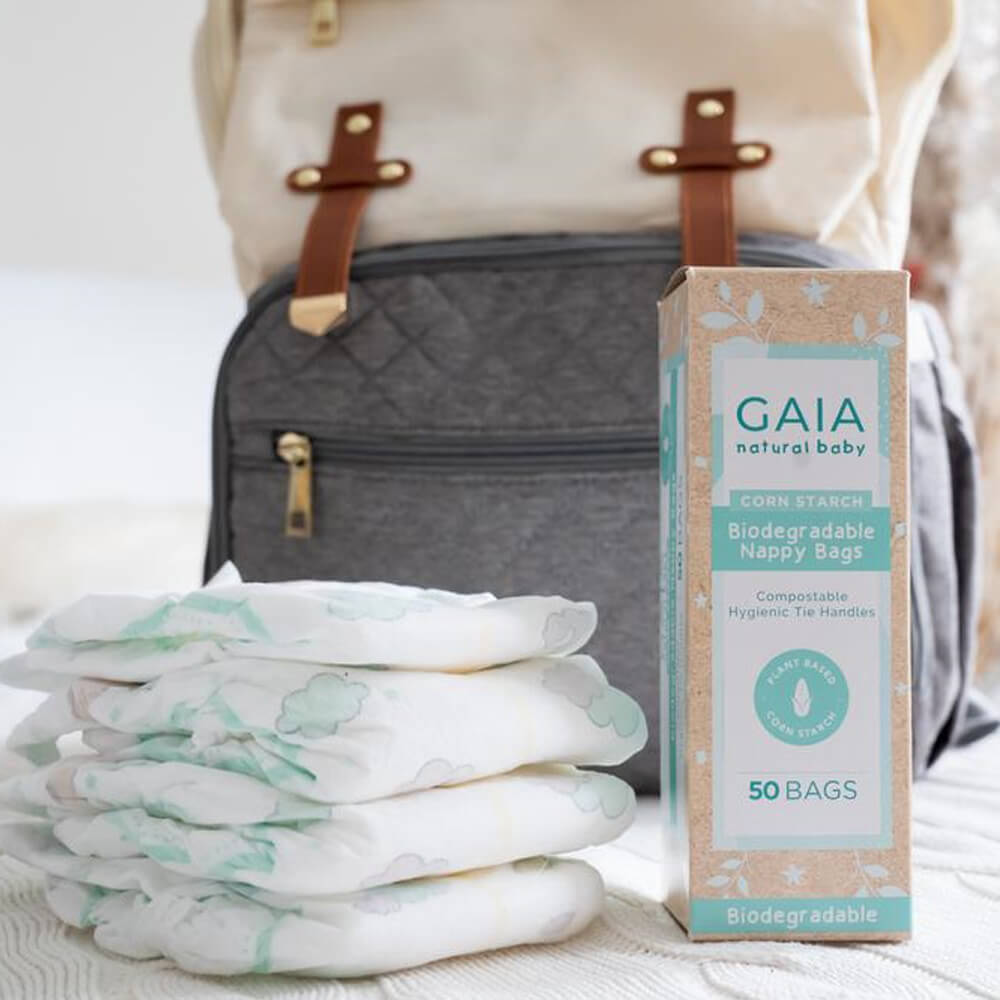 Gaia Biodegradable Nappy Bags 50pk