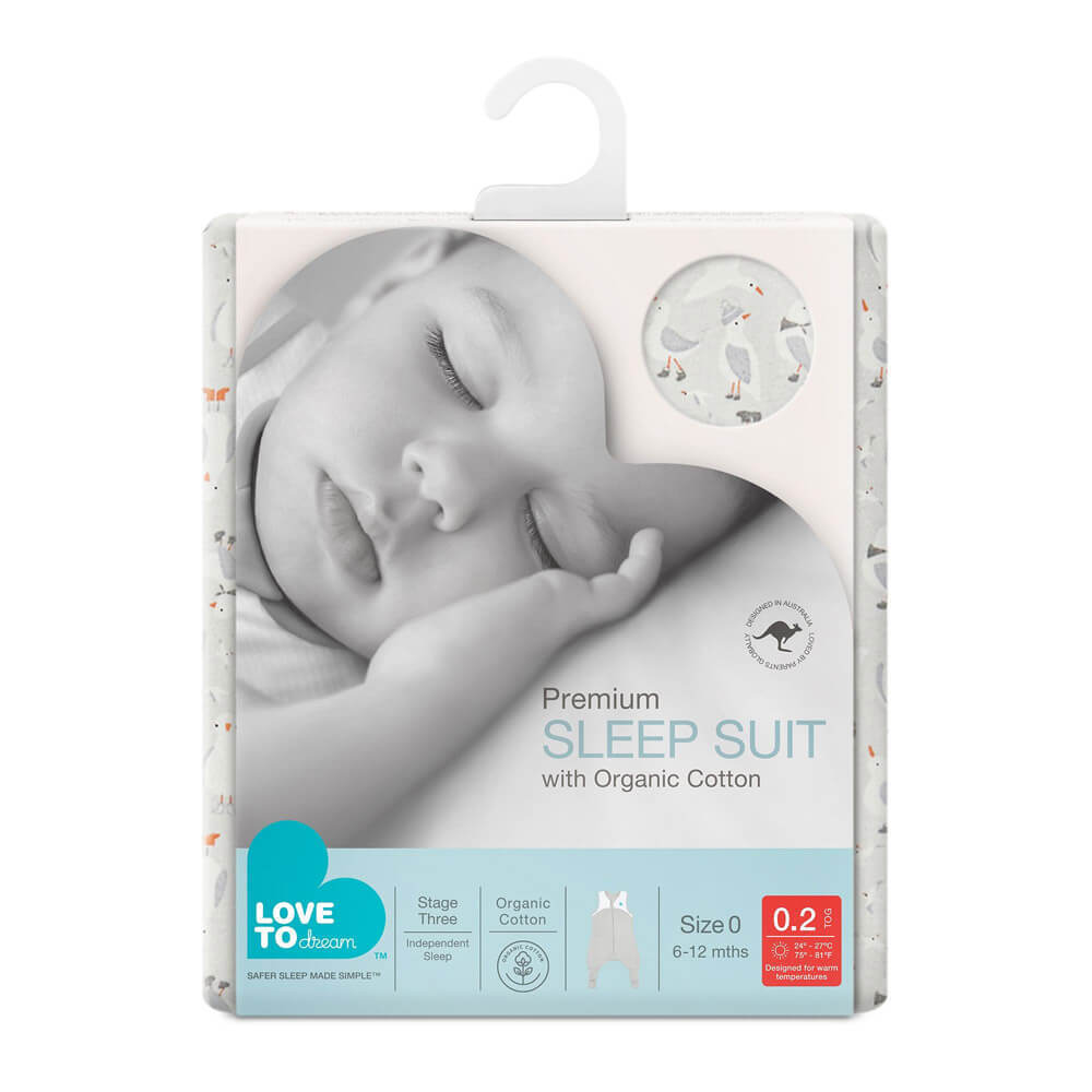 Love To Dream Organic Sleep Suit 0.2 Tog