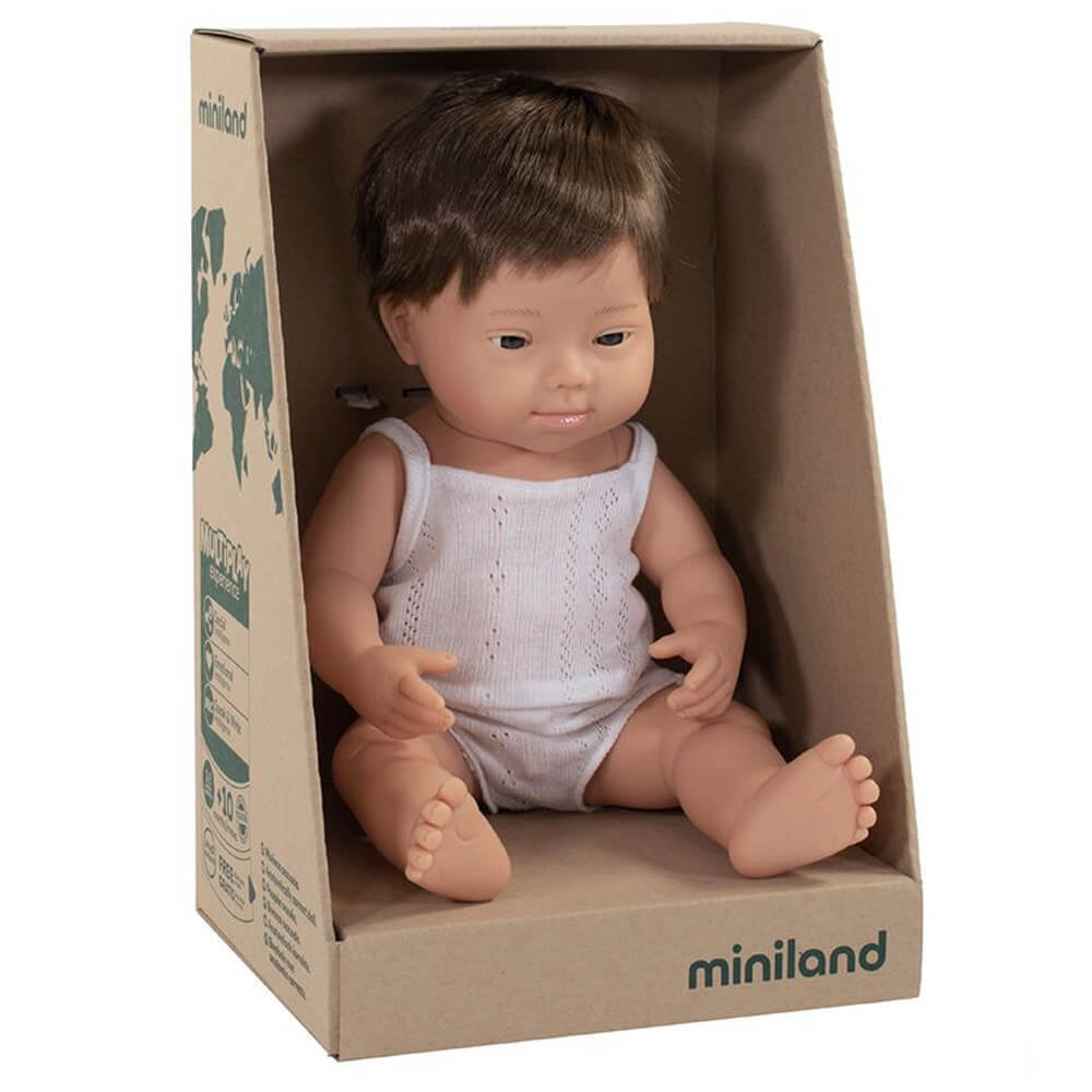 Miniland Down Syndrome Caucasian Baby Doll 38cm