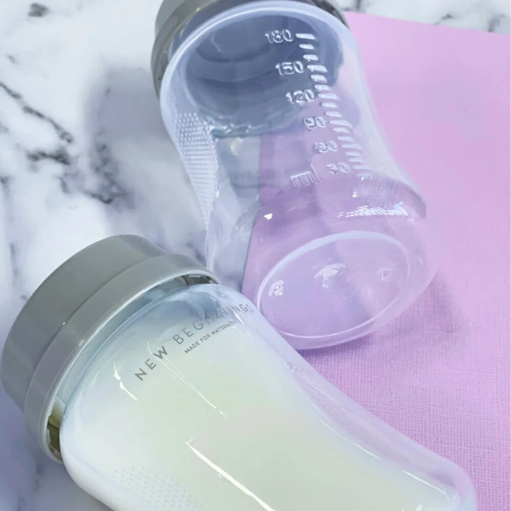 New Beginnings Breast Milk Storage Bottle 180ml 6pk