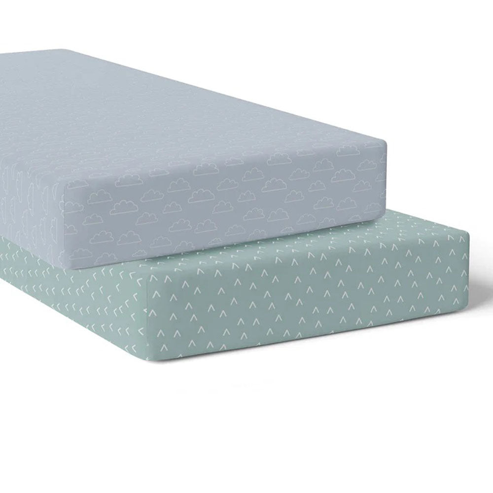 Bubba Blue Nordic 2pk Jersey Cot Fitted Sheet