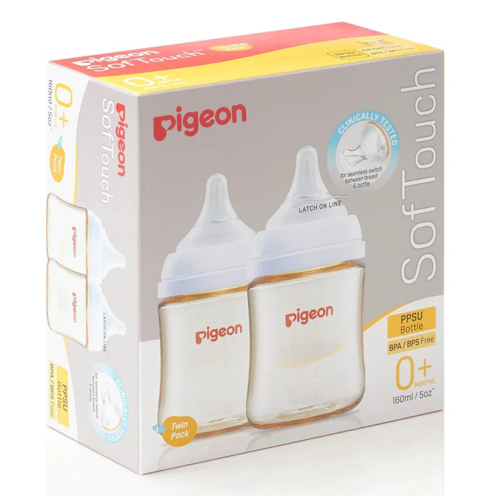 Pigeon Softouch III Bottle PPSU Twin Pack 160ml