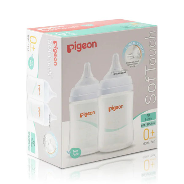 Pigeon Softouch III Bottle PP Twin Pack 160ml Baby Village