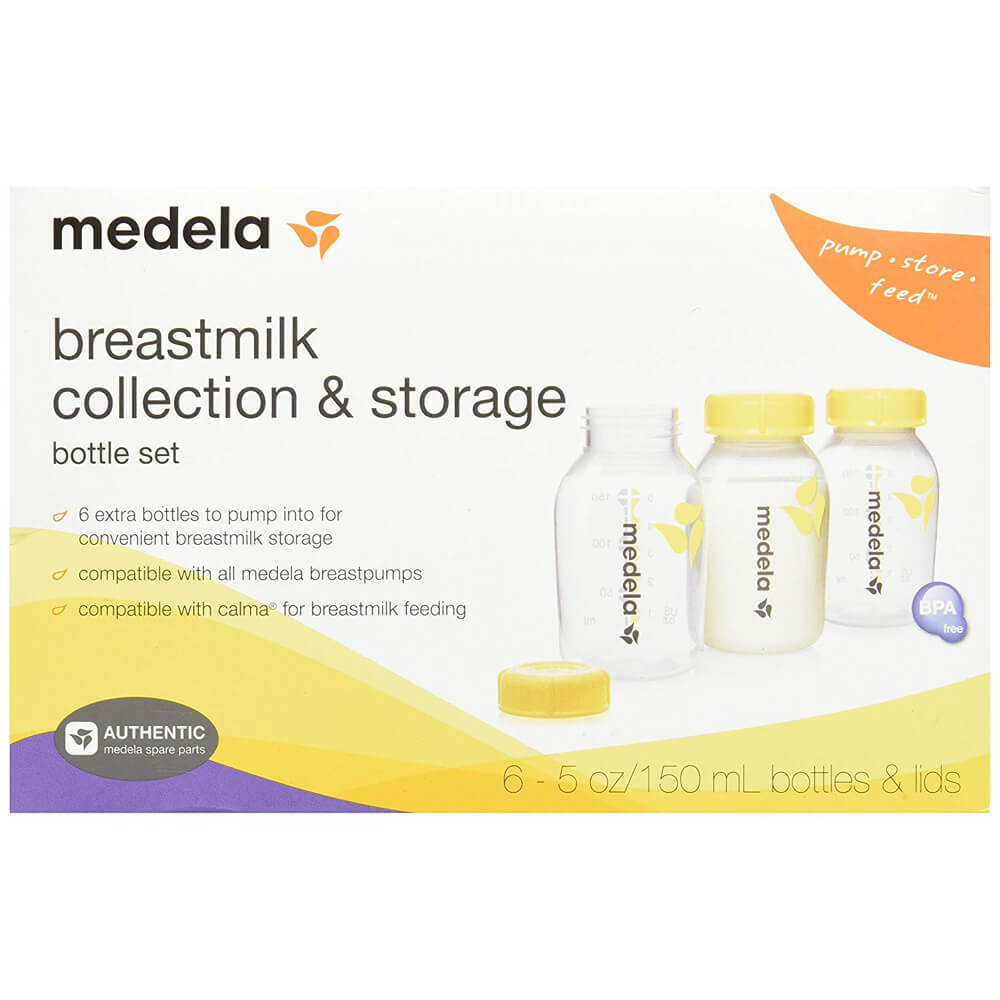 Medela Breastmilk Collection & Storage Bottle Set 150ml 6pk