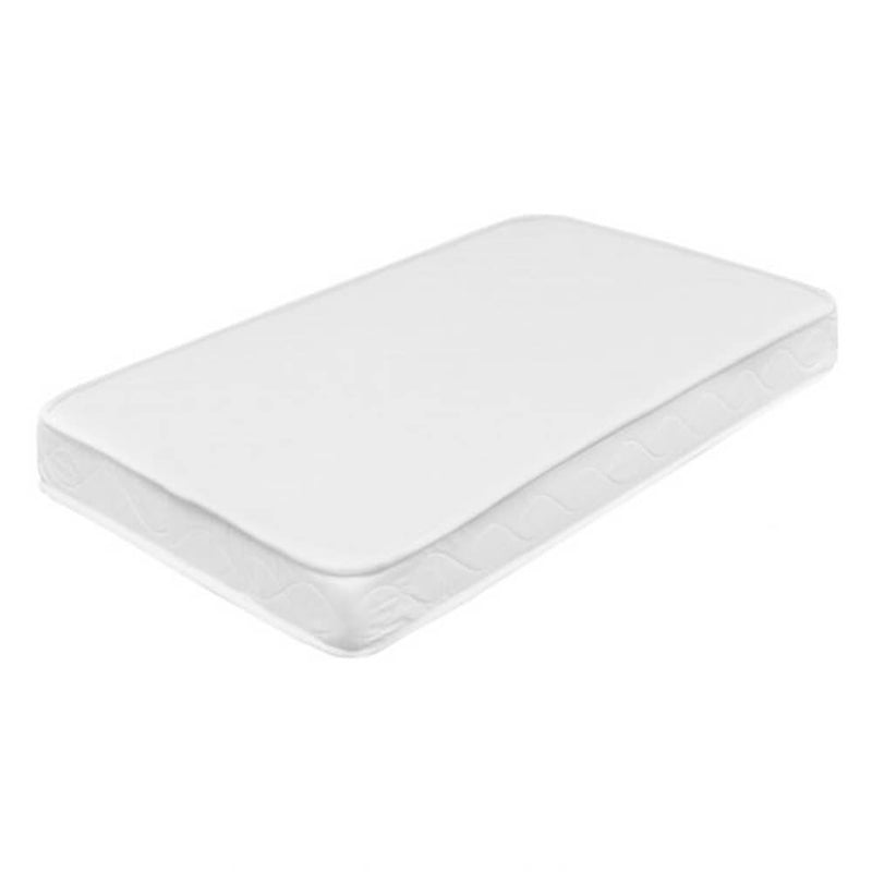 The Cocoon Evoluer & Evoke Starter Sheet Pack by Cocoon is shown on a plain white mattress with quilted sides, displayed at an angle against a white background—perfect for pairing with your bassinet.