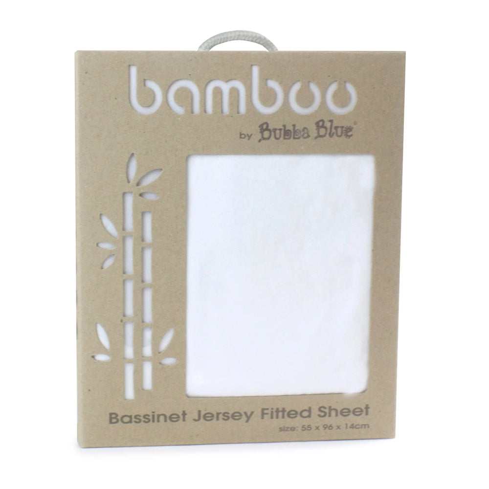 Bubba Blue Bamboo Jersey Bassinet Fitted Sheet