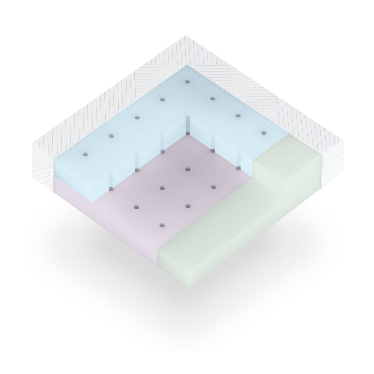 BabyRest DuoCore Cot Mattress / 131x70