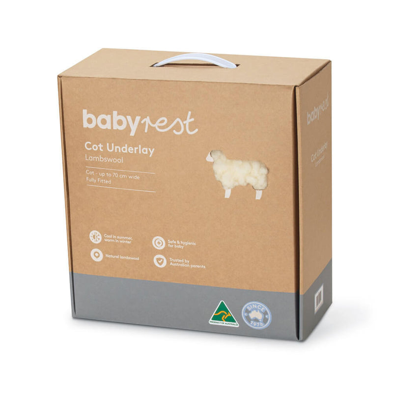 BabyRest Lambswool Cot Underlay