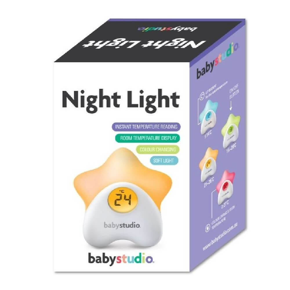 Baby Studio Star Thermometer Night Light