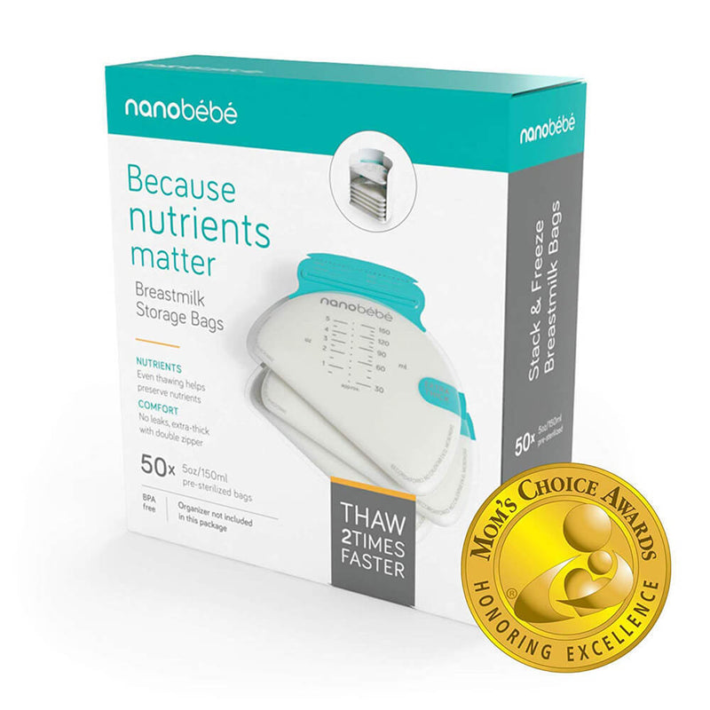Nanobebe Breastmilk Storage Bags 50 Pack