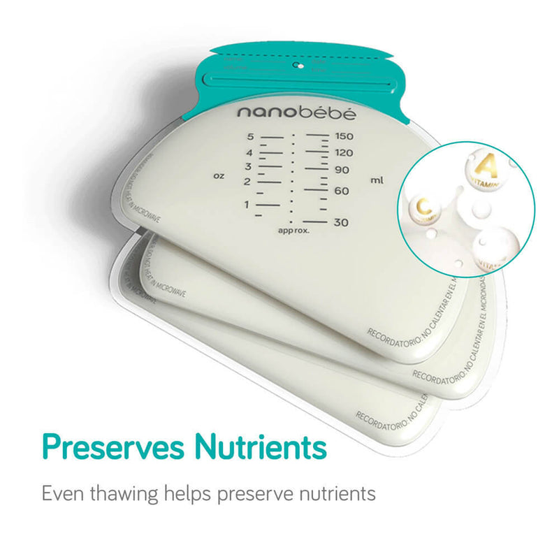 Nanobebe Breastmilk Storage Bags 50 Pack