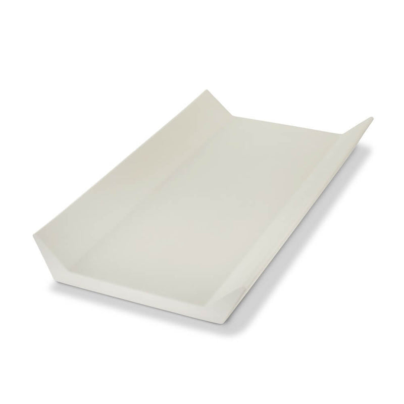 The BabyRest Nova Changer Top by BabyRest is a white rectangular changer with raised, angled short edges—shown on a plain white background—ideal for portable changing tables and ensuring a hygienic baby-changing experience.