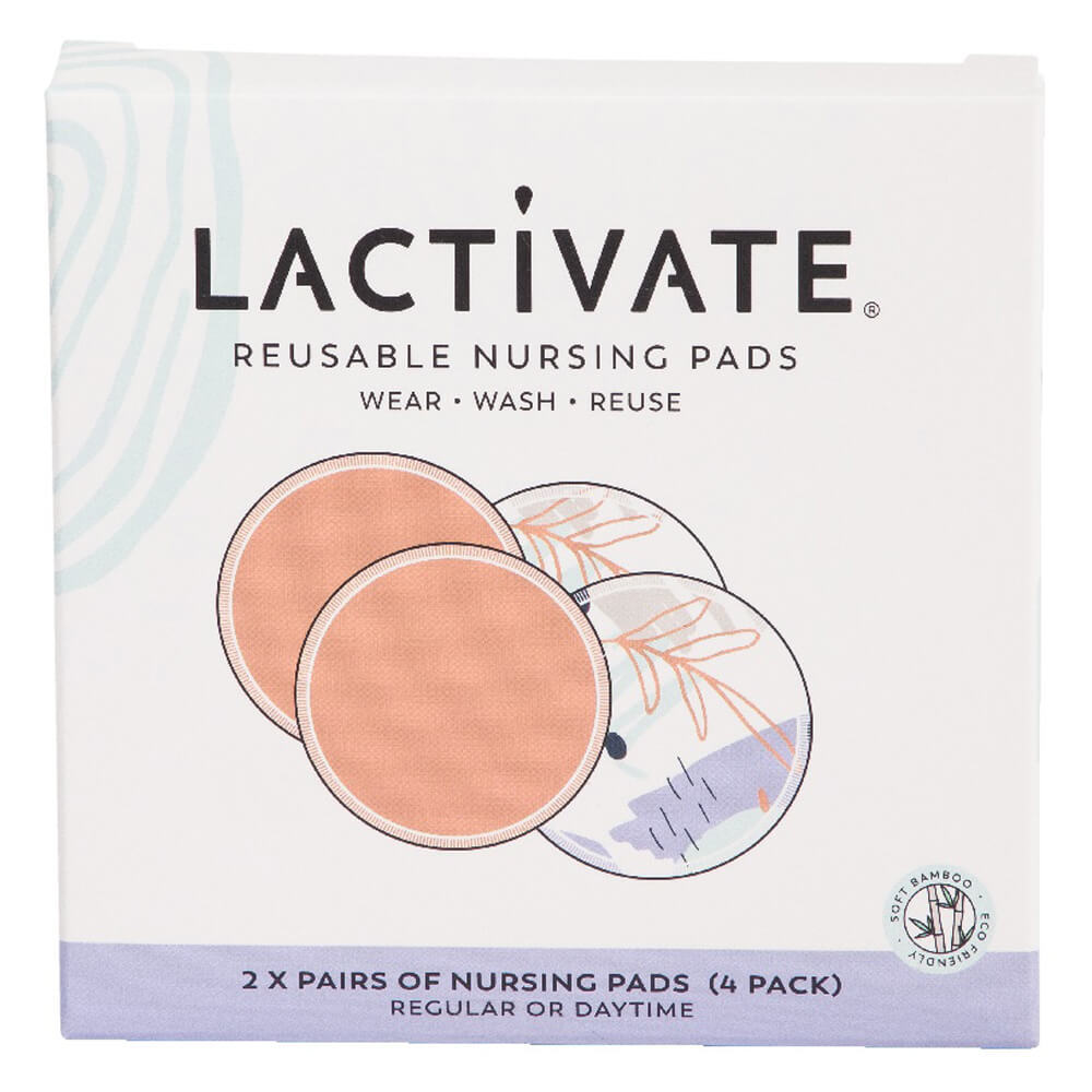Lactivate Reusable Day Nursing Pads 4pk