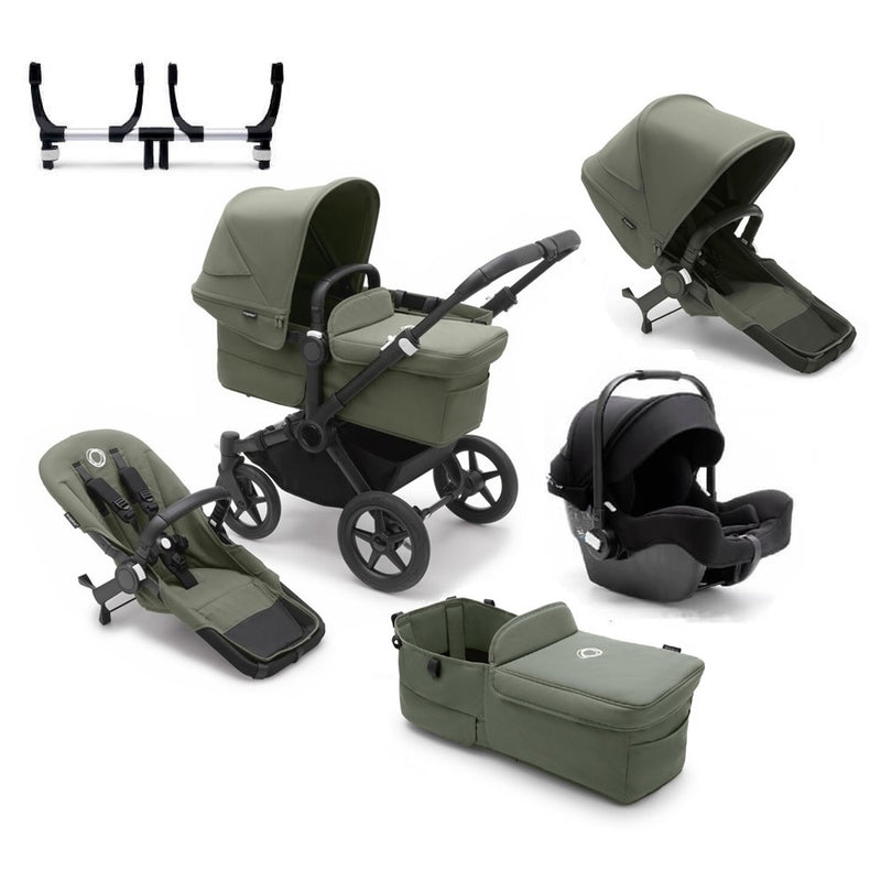 Bugaboo Donkey 5 Twin Pram + Bugaboo Turtle Capsule Bundle