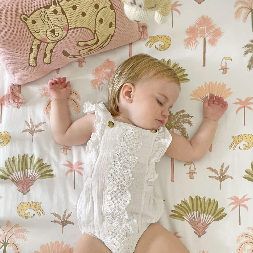 Lolli Living Tropical Cot Fitted Sheet