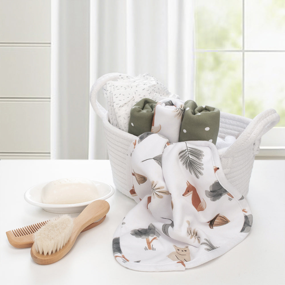 Living Textiles Forest Retreat Wash Cloths 4pk