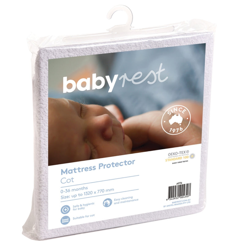 BabyRest Waterproof Cot Mattress Protector