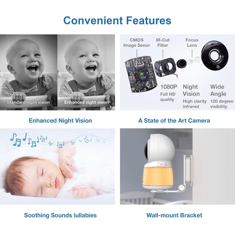 VTech RM5754HDV2 HD 5" Video Monitor With Remote Access