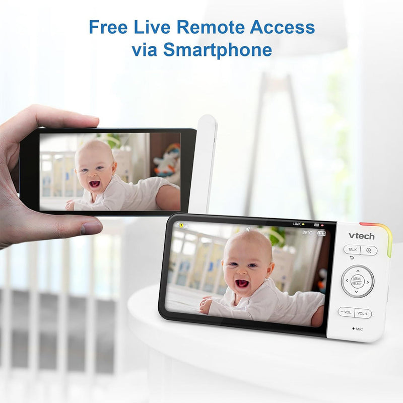 VTech RM5754HDV2 HD 5" Video Monitor With Remote Access