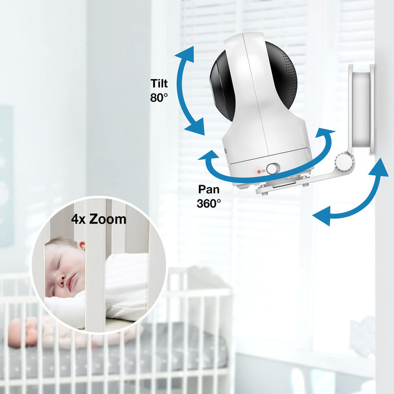 VTech RM7764HDV2 HD 7" Pan & Tilt Video Monitor With Remote Access