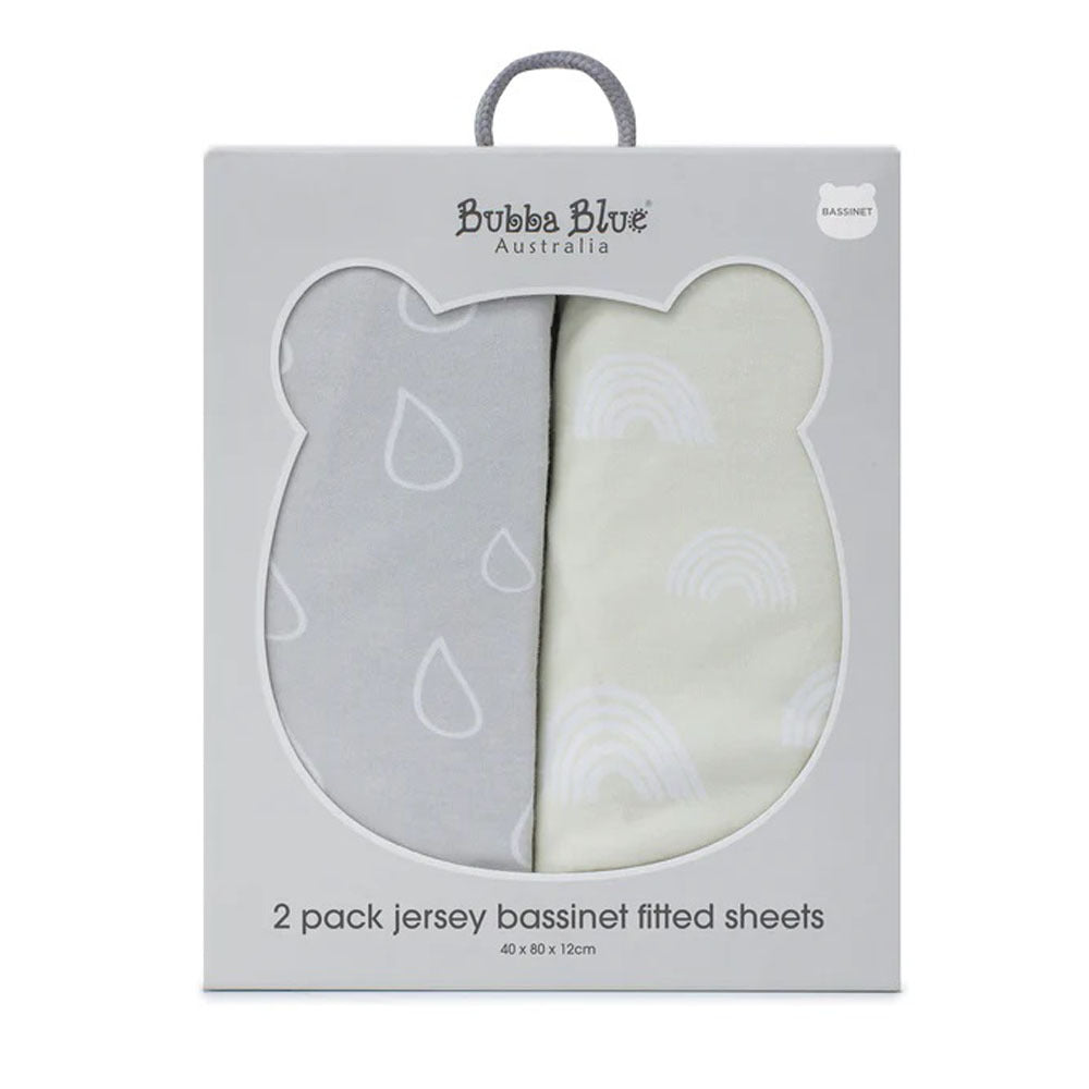 Bubba Blue Nordic 2pk Jersey Bassinet Fitted Sheet