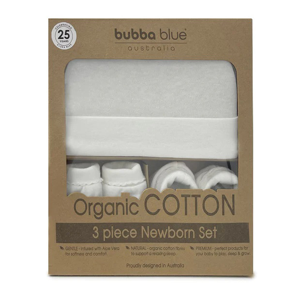 Bubba Blue Organic Cotton 3pcs Layette Set