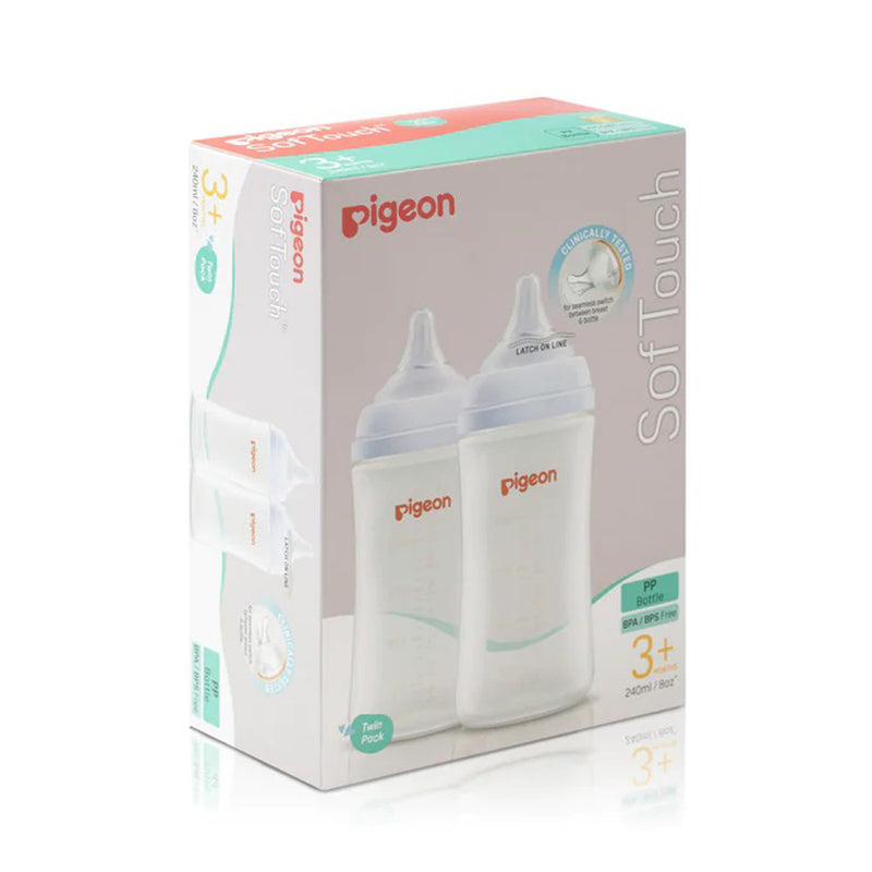 Pigeon Softouch III Bottle PP Twin Pack 240ml