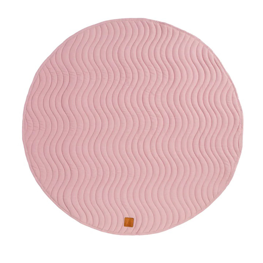 All4Ella Quilted Reversible Linen Playmat Blush Pink