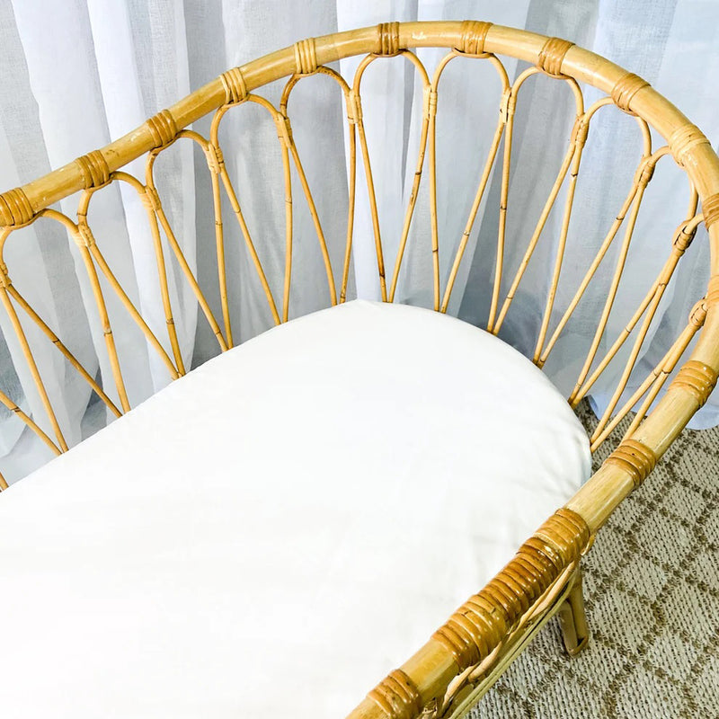 Little Human Linen Waterproof Change Pad / Euro Bassinet Sheet 85x51