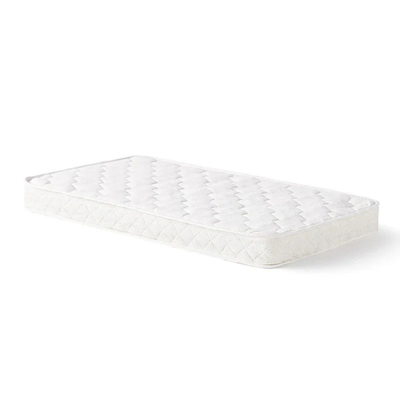 The Seena Pocket Spring Mattress by Seena is a white, rectangular cot mattress with a quilted diamond-patterned surface, meeting Australian Cot Mattress Standards and displayed against a plain white background.