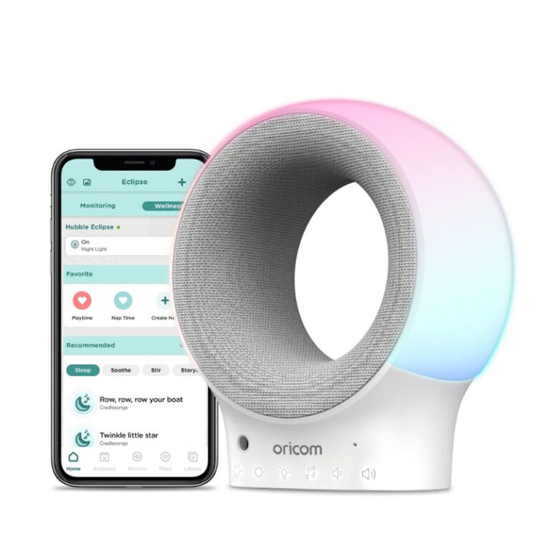 Oricom Eclipse Smart Sound Soother with Nightlight, Wireless Speaker and Audio Monitor