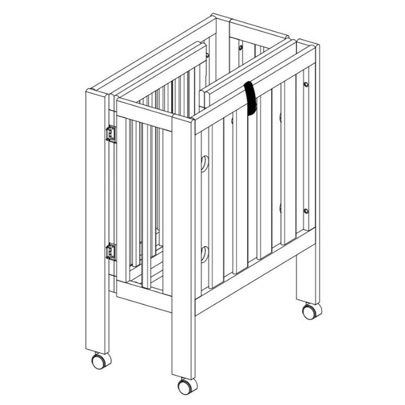 BabyRest Dixie Folding Cot + Mattress