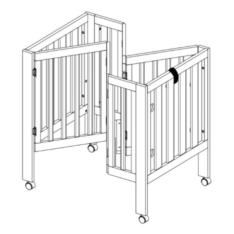 BabyRest Dixie Folding Cot + Mattress