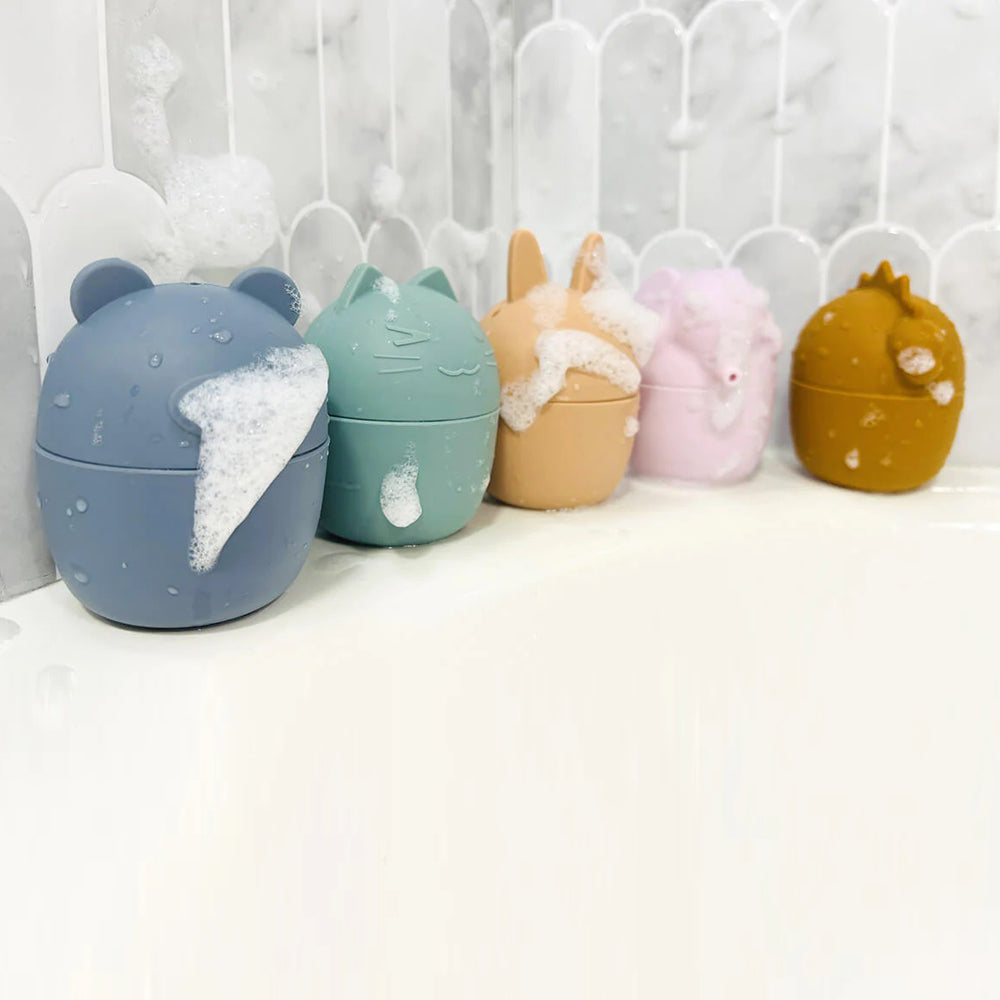 Cherub Baby Silicone Squeeze & Squirt Bath Toys 5pk Dusk
