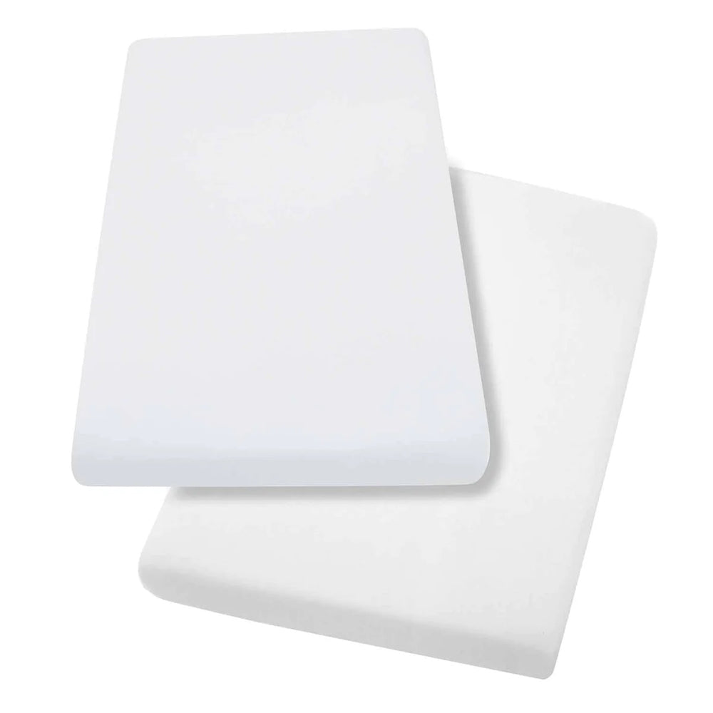 Clevamama White Jersey Cotton Fitted Sheets