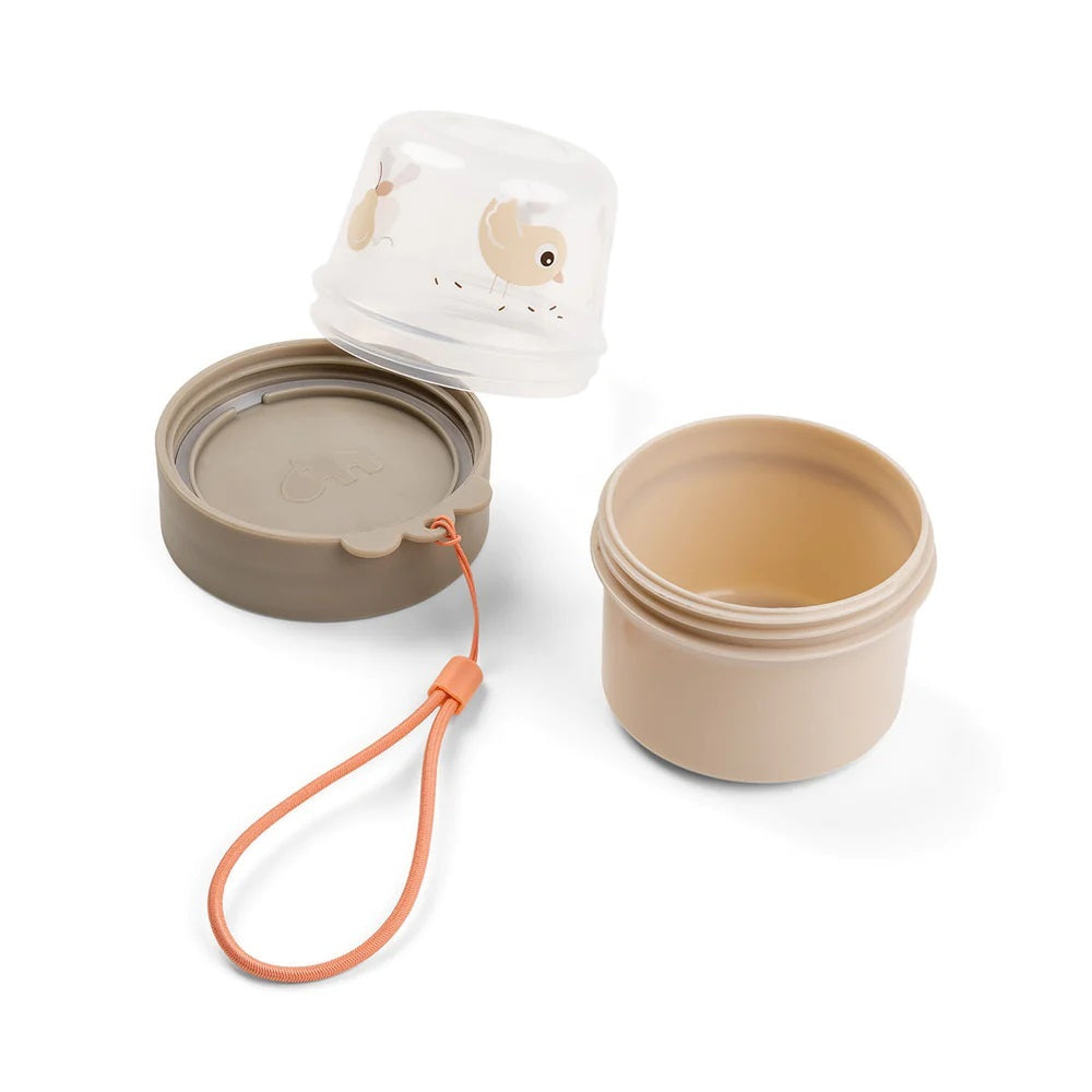 Done By Deer To Go 2-Way Snack Container Birdee Sand